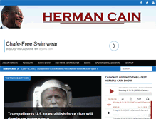 Tablet Screenshot of hermancain.com